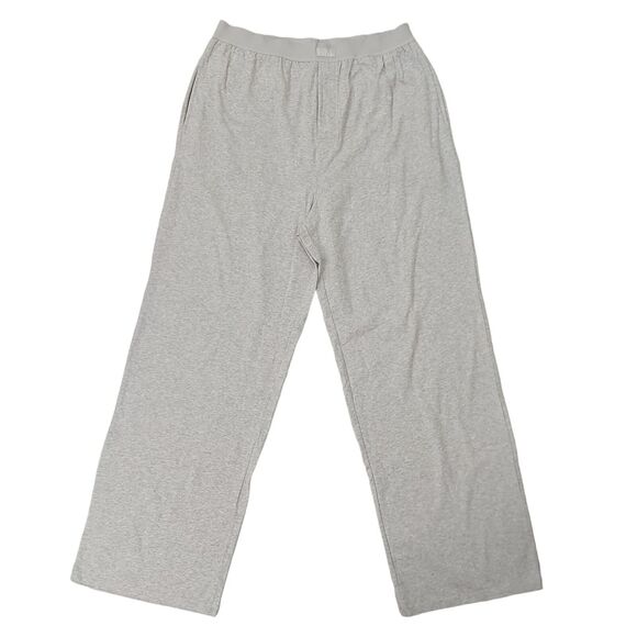 SKIMS Boyfriend Loose Pant Womens Medium Light Gray Comfy Cozy Loungewear - Picture 1 of 12